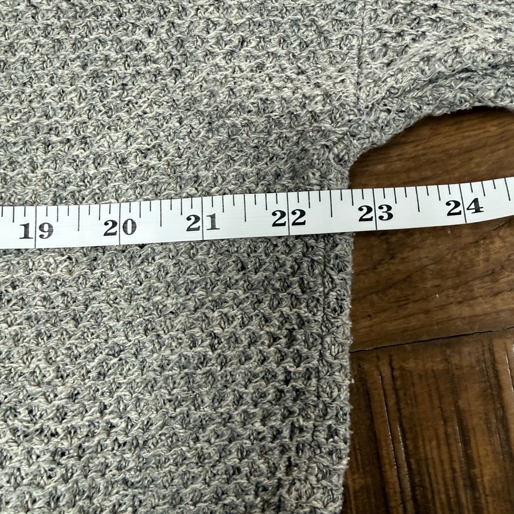 Eileen Fisher Textured Knit Mock Neck Grey Sweater Neutral Quiet Luxury Minimal - Picture 6 of 8